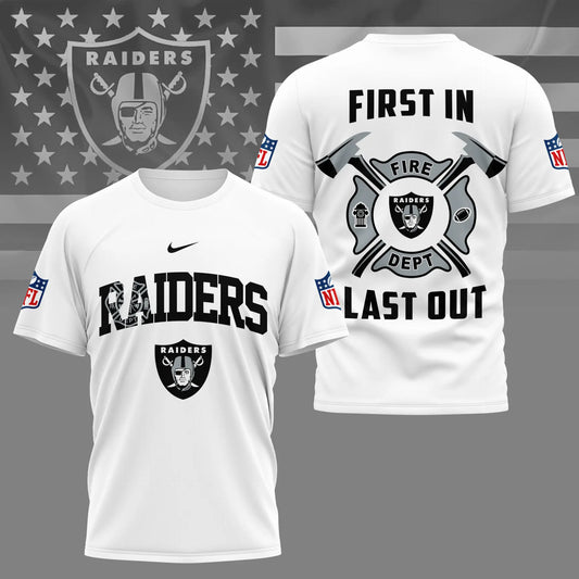Las Vegas Raiders | Premium NFL Fire Dept 3D Shirt TD – HuddleStyle.com - Main