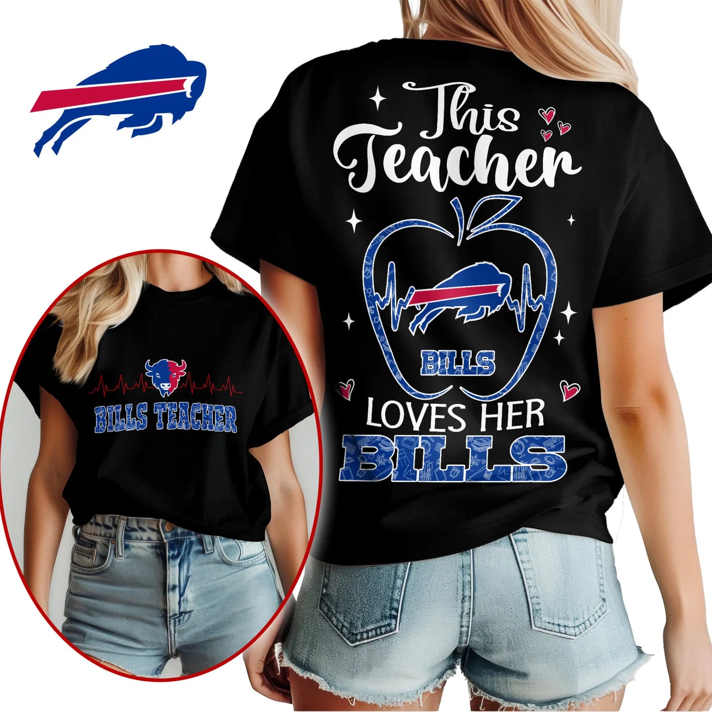 Buffalo Bills | Premium Teacher Appreciation Month Women Shirt NY – HuddleStyle.com - Image 3