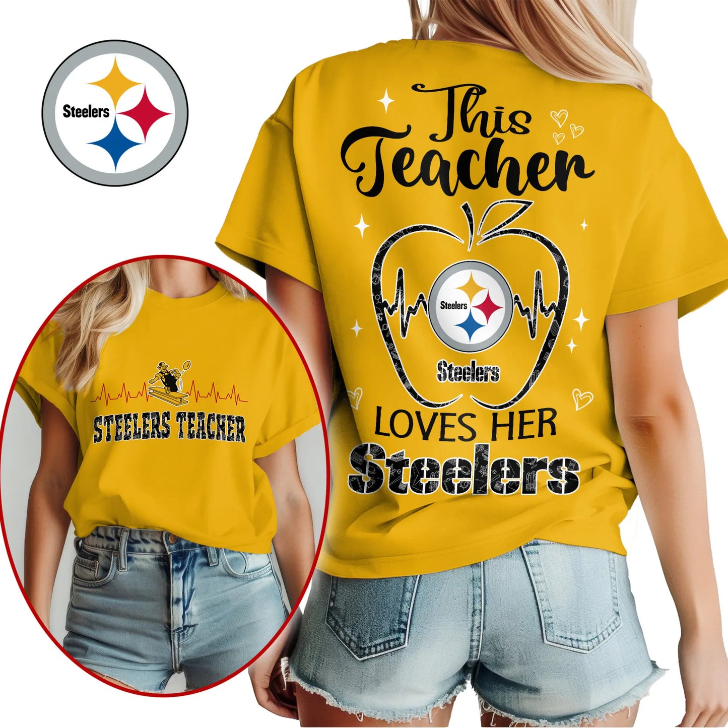 Pittsburgh Steelers | Premium Teacher Appreciation Month Women Shirt NY – HuddleStyle.com - Image 2