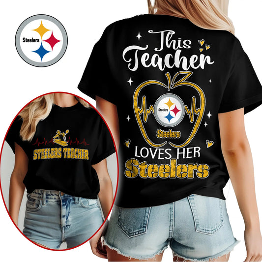 Pittsburgh Steelers | Premium Teacher Appreciation Month Women Shirt NY – HuddleStyle.com - Main