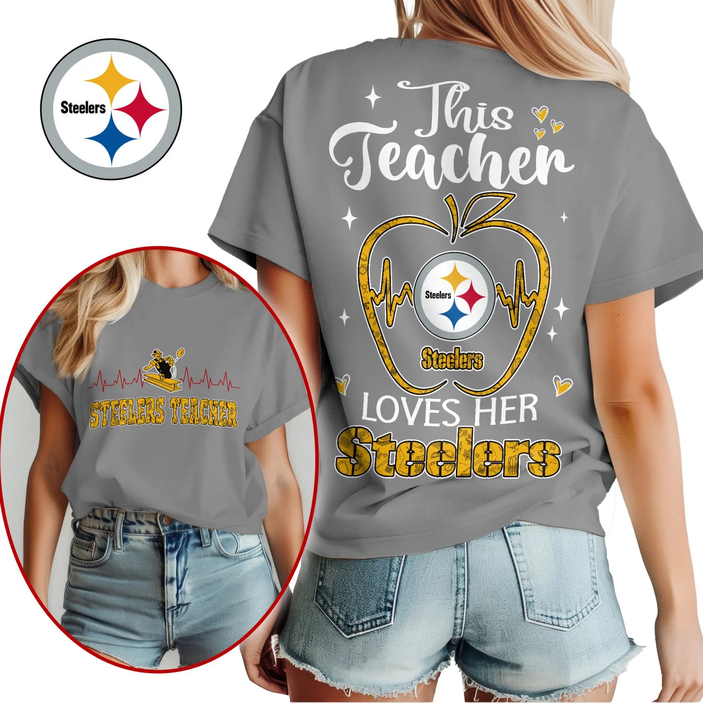 Pittsburgh Steelers | Premium Teacher Appreciation Month Women Shirt NY – HuddleStyle.com - Image 3
