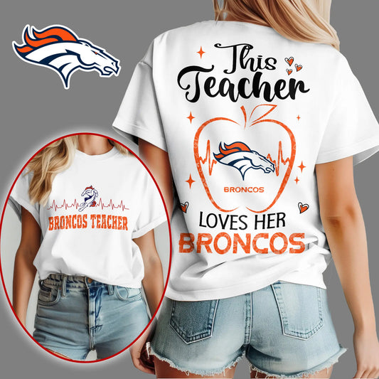 Denver Broncos | Premium Teacher Appreciation Month Women Shirt NY – HuddleStyle.com - Main