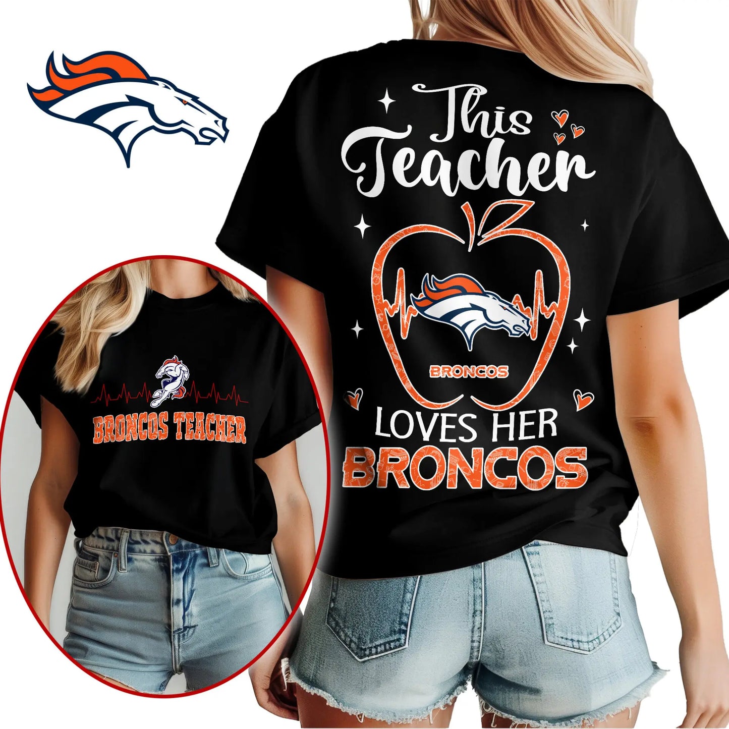 Denver Broncos | Premium Teacher Appreciation Month Women Shirt NY – HuddleStyle.com - Image 3