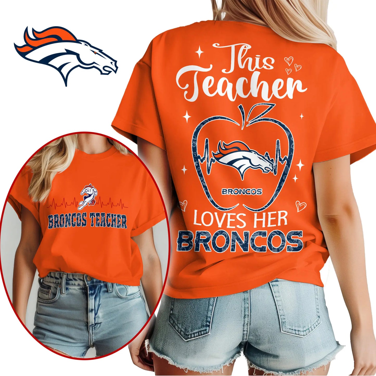 Denver Broncos | Premium Teacher Appreciation Month Women Shirt NY – HuddleStyle.com - Image 4
