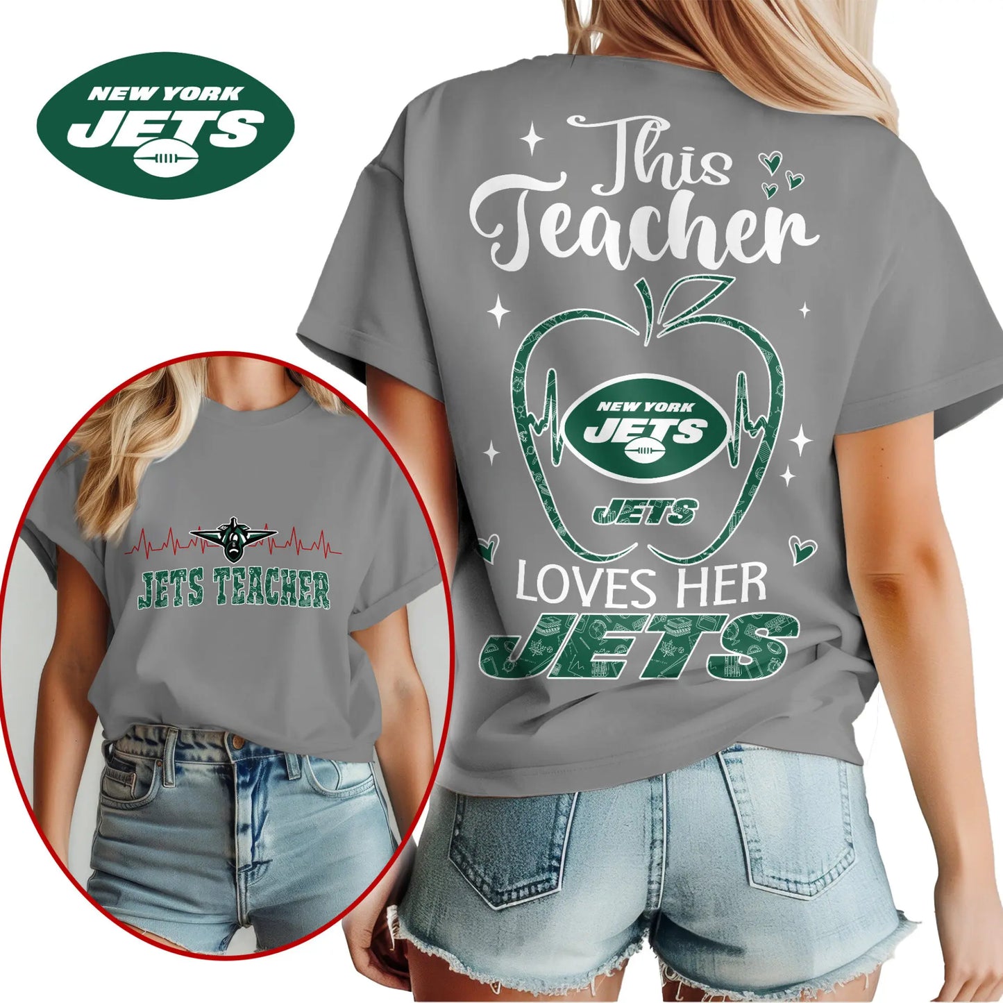 New York Jets | Premium Teacher Appreciation Month Women Shirt NY – HuddleStyle.com - Main