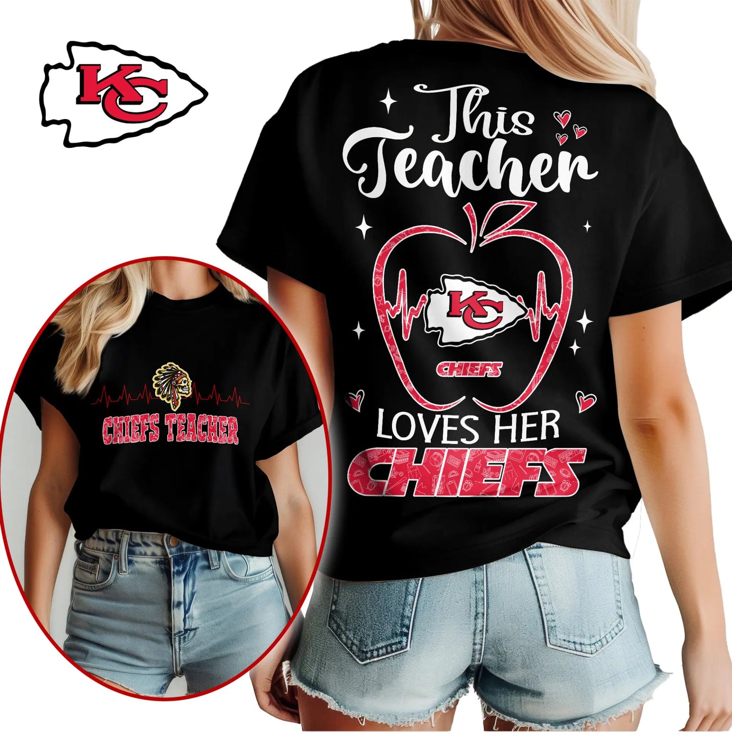 Kansas City Chiefs | Premium Teacher Appreciation Month Women Shirt NY – HuddleStyle.com - Image 2