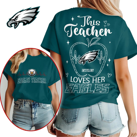 Philadelphia Eagles | Premium Teacher Appreciation Month Women Shirt NY – HuddleStyle.com - Main