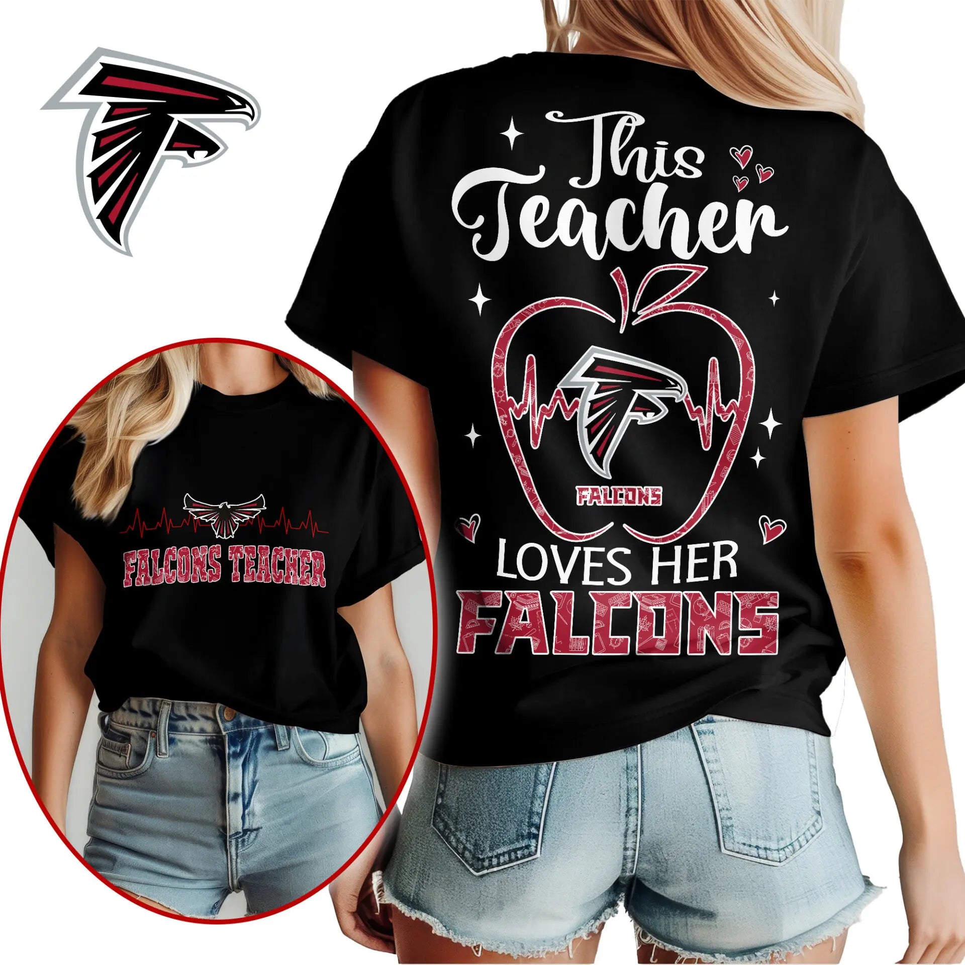 Atlanta Falcons | Premium Teacher Appreciation Month Women Shirt NY – HuddleStyle.com - Image 2