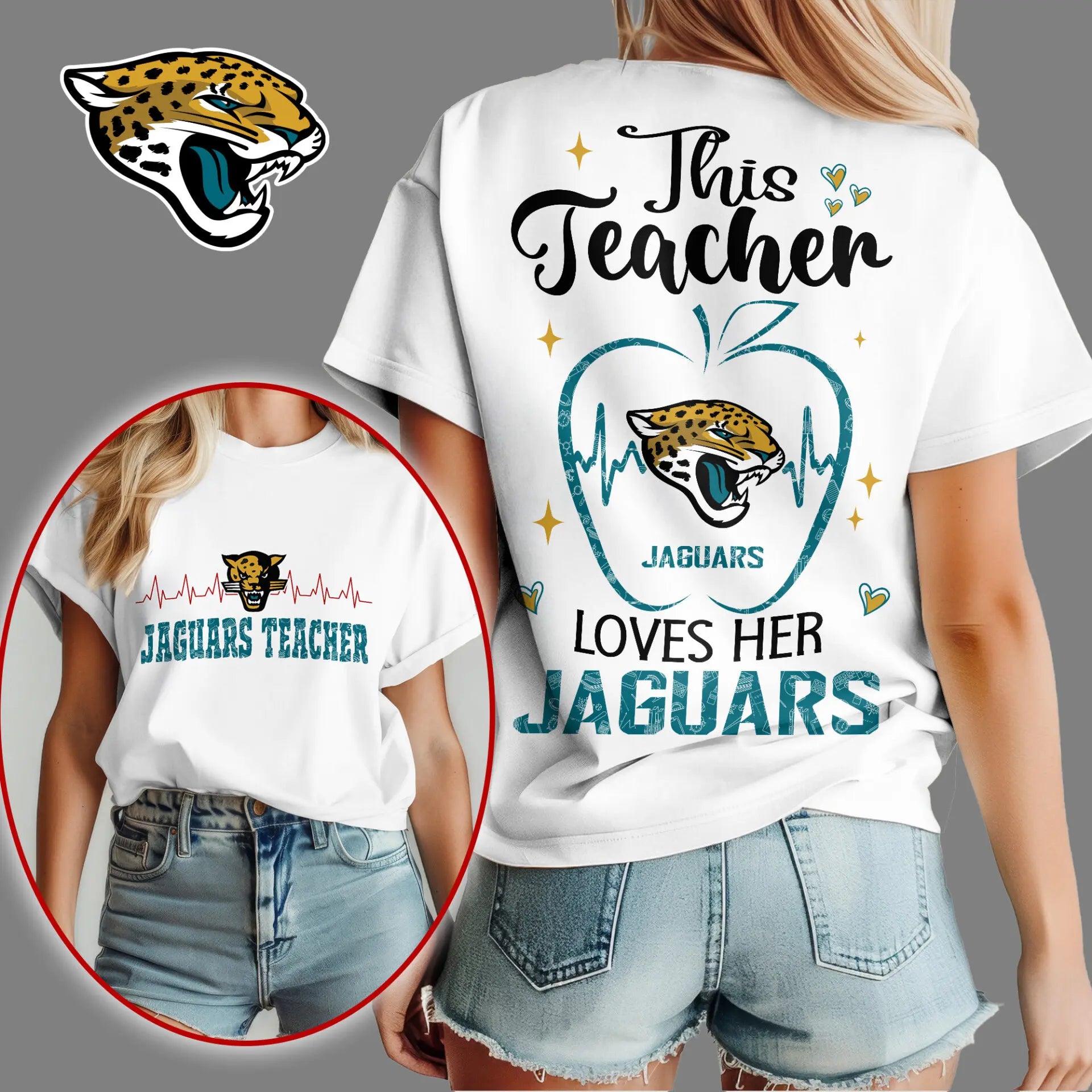 Jacksonville Jaguars | Premium Teacher Appreciation Month Women Shirt NY – HuddleStyle.com - Image 2
