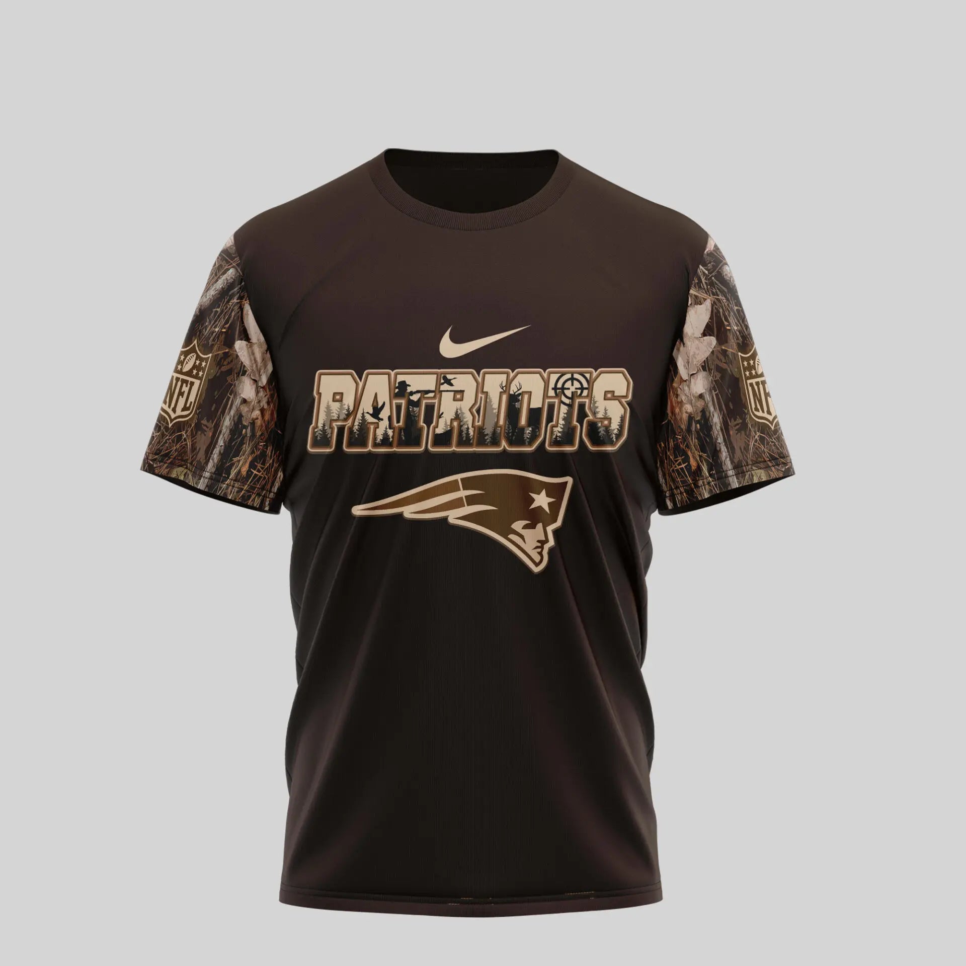 New England Patriots | Premium NFL Deer Hunting 3D Shirt TD – HuddleStyle.com - Image 4