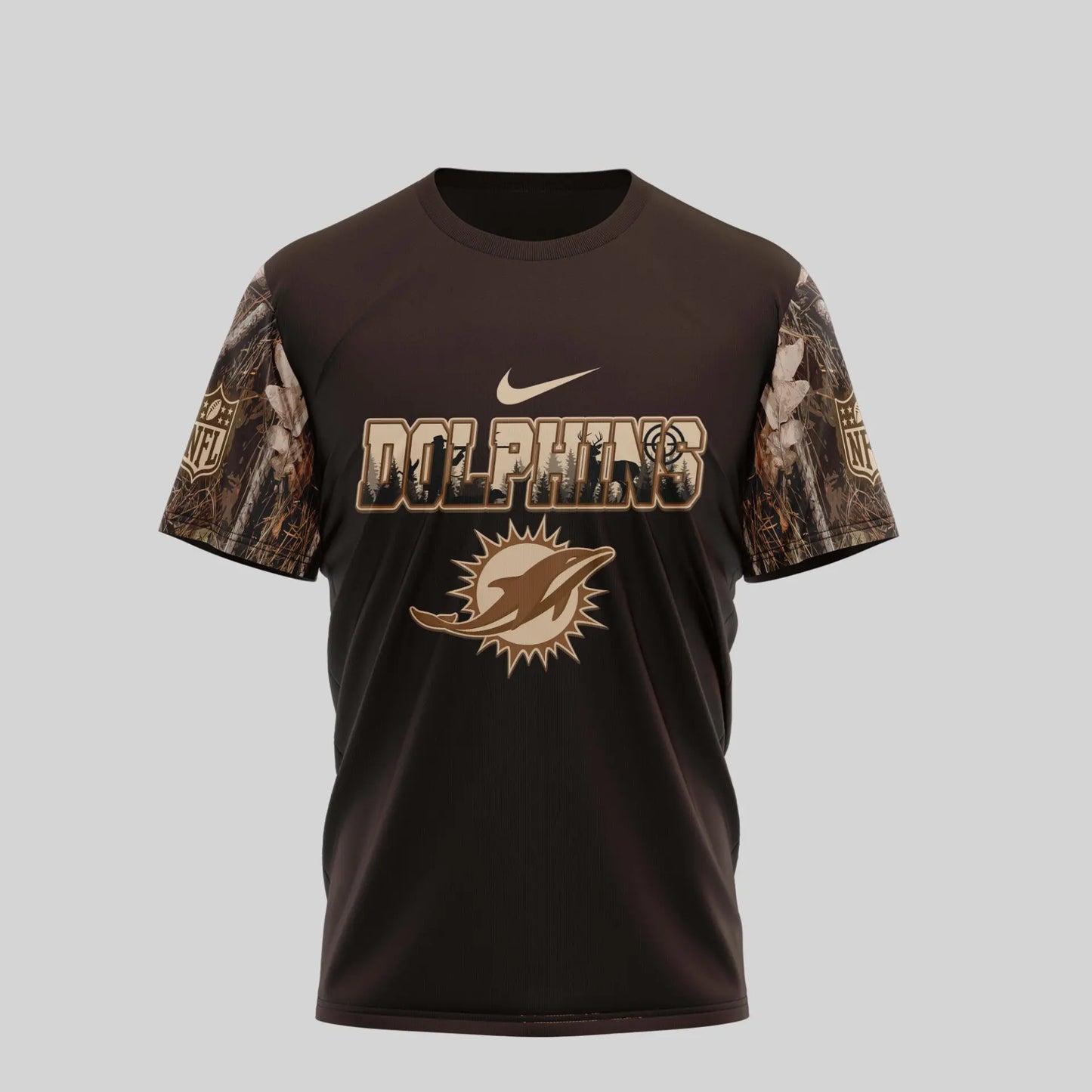 Miami Dolphins | Premium NFL Deer Hunting 3D Shirt TD – HuddleStyle.com - Image 2