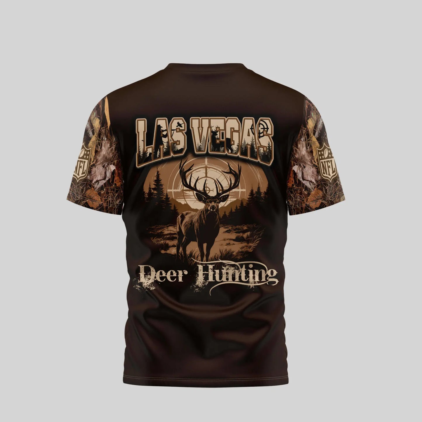Las Vegas Raiders | Premium NFL Deer Hunting 3D Shirt TD – HuddleStyle.com - Image 2