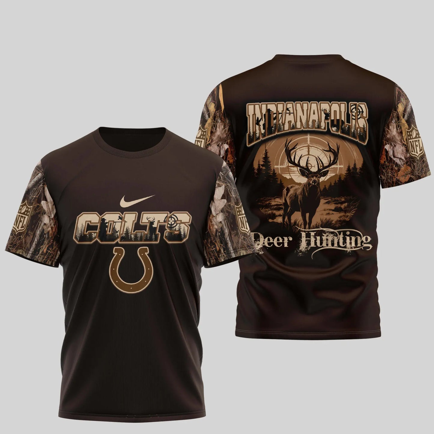 Indianapolis Colts | Premium NFL Deer Hunting 3D Shirt TD – HuddleStyle.com - Image 3