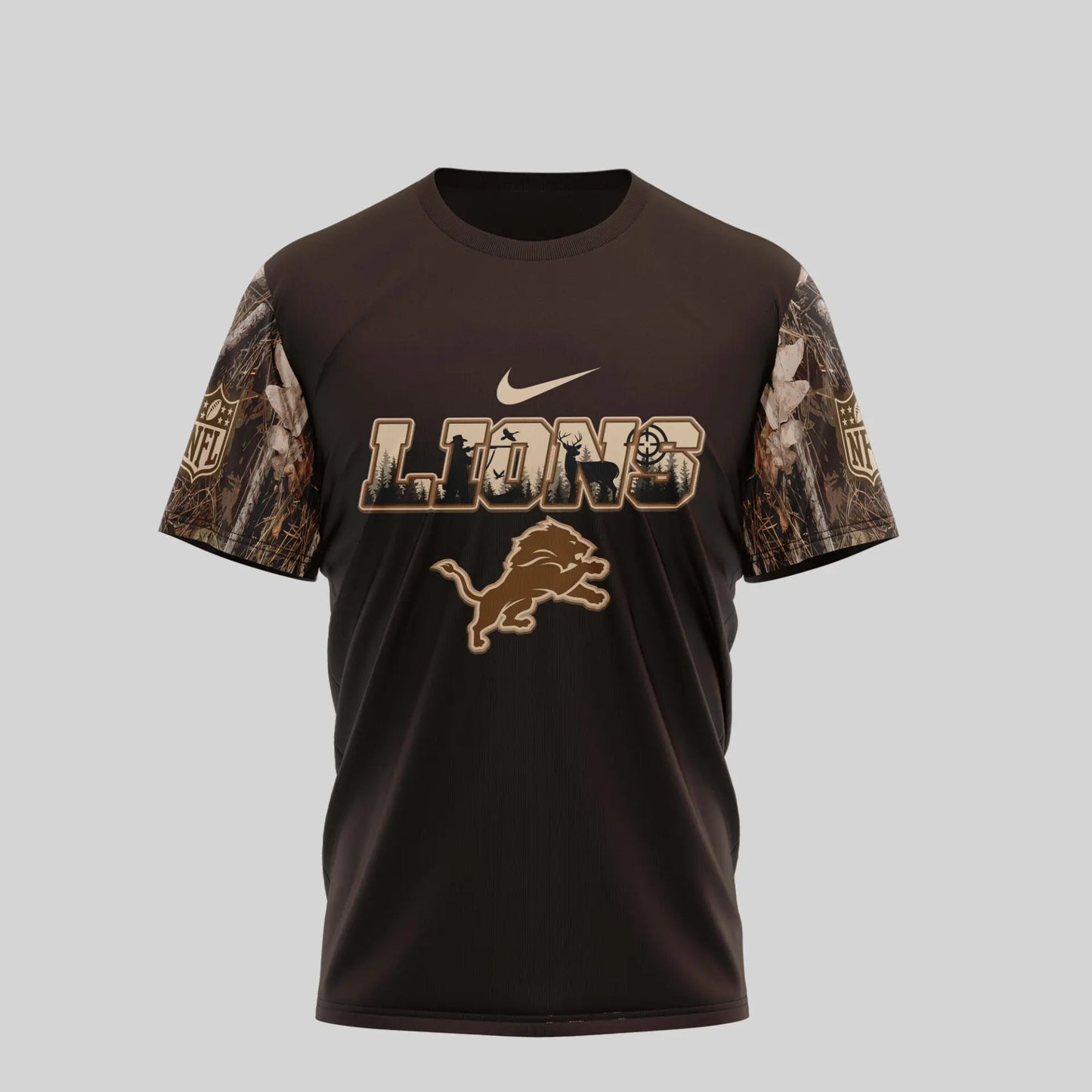 Detroit Lions | Premium NFL Deer Hunting 3D Shirt TD – HuddleStyle.com - Main