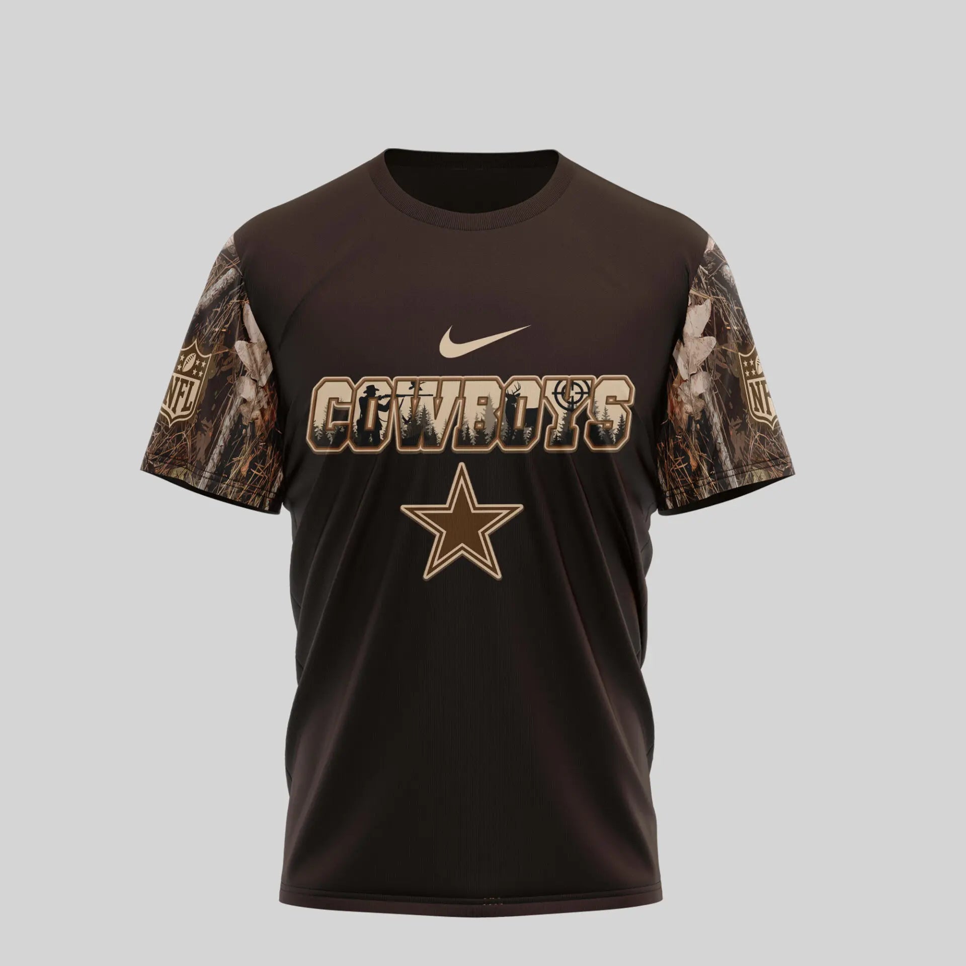 Dallas Cowboys | Premium NFL Deer Hunting 3D Shirt TD – HuddleStyle.com - Image 3