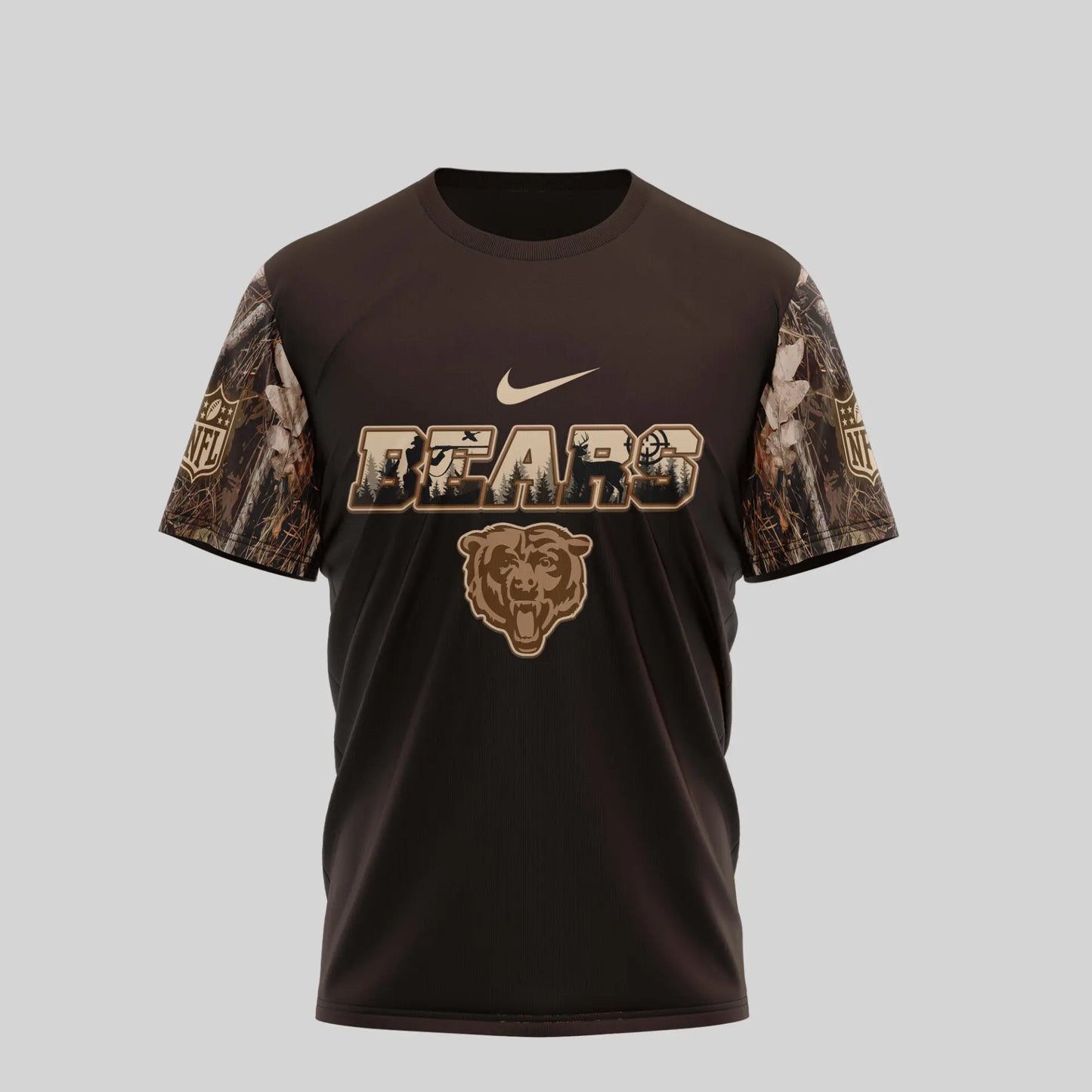 Chicago Bears | Premium NFL Deer Hunting 3D Shirt TD – HuddleStyle.com - Image 2