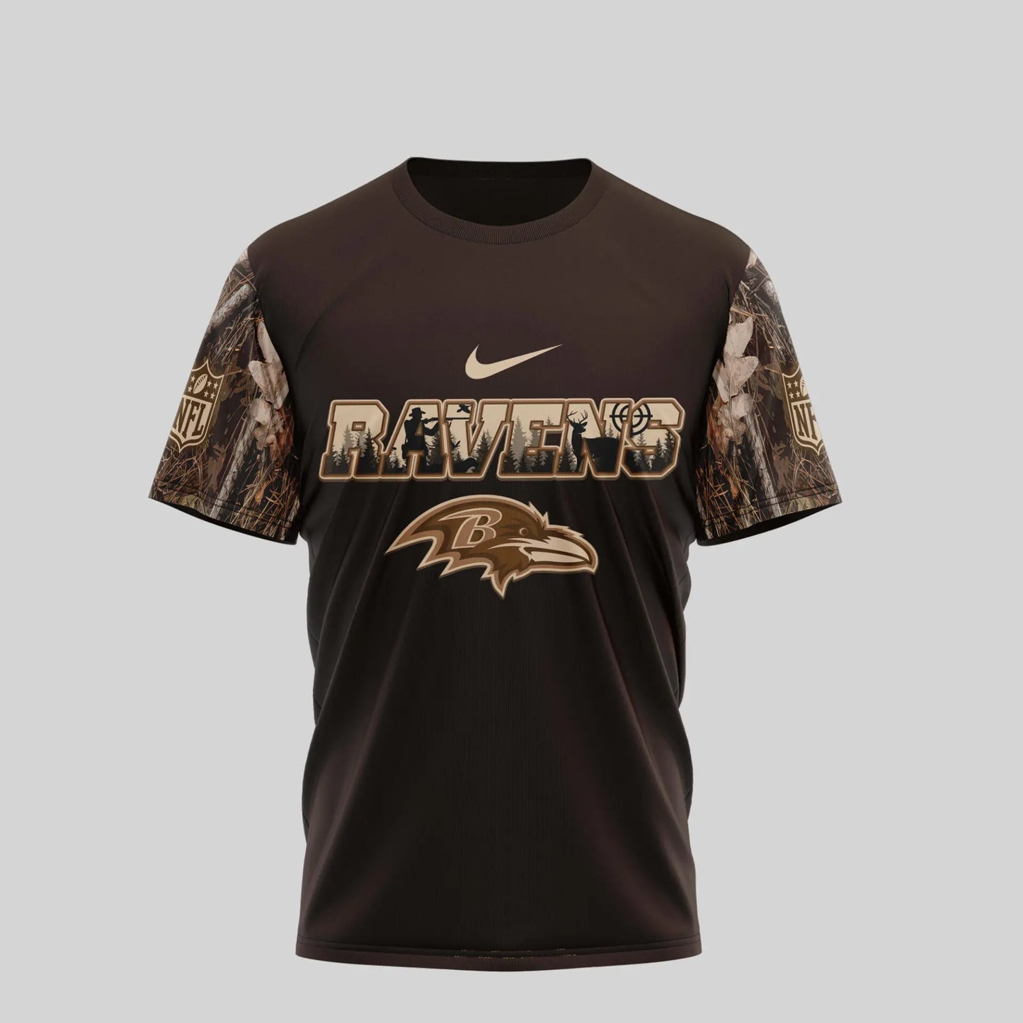 Baltimore Ravens | Premium NFL Deer Hunting 3D Shirt TD – HuddleStyle.com - Image 4