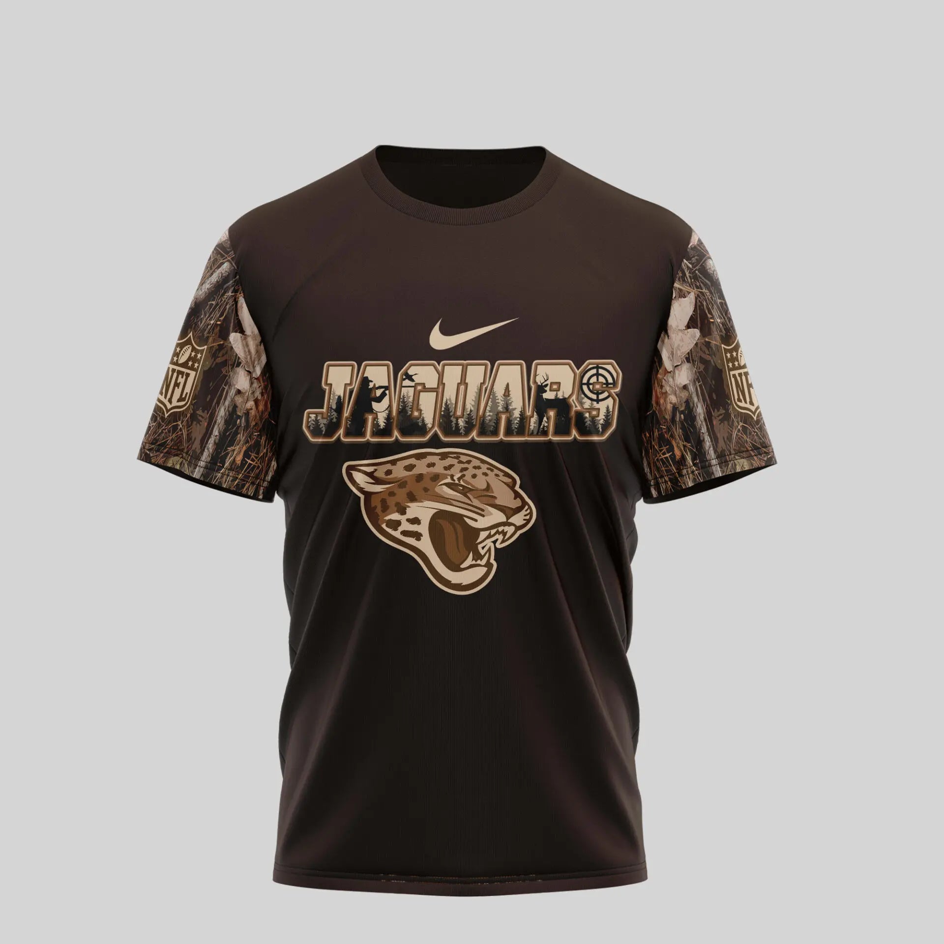 Jacksonville Jaguars | Premium NFL Deer Hunting 3D Shirt TD – HuddleStyle.com - Main