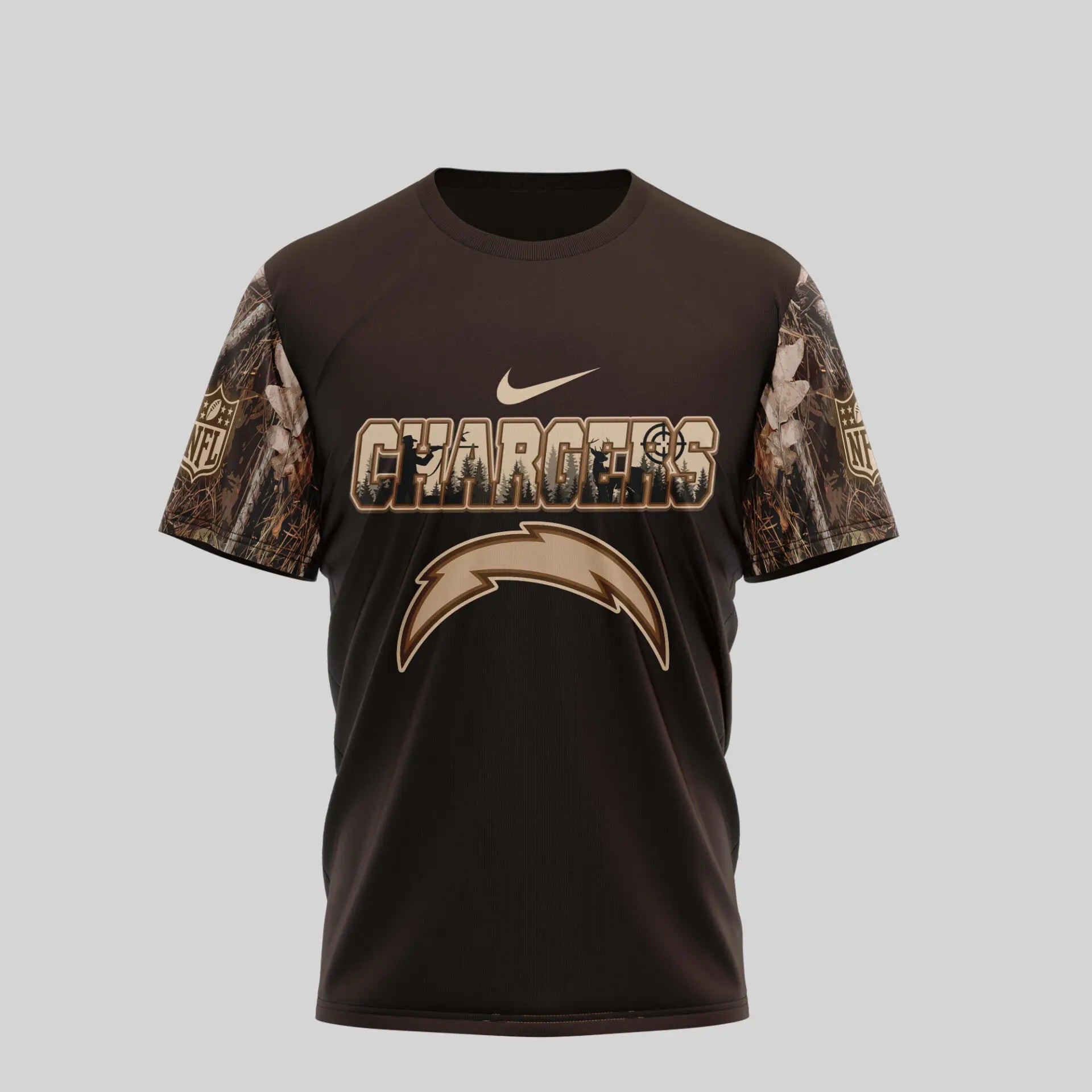 Los Angeles Chargers | Premium NFL Deer Hunting 3D Shirt TD – HuddleStyle.com - Image 3