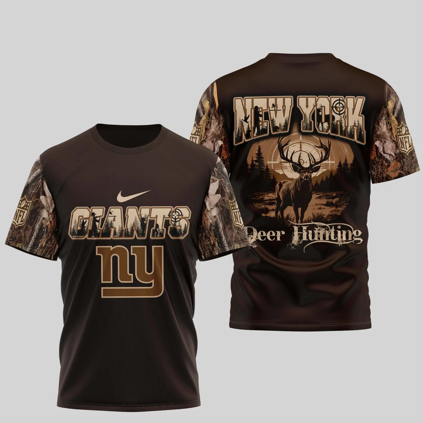 New York Giants | Premium NFL Deer Hunting 3D Shirt TD – HuddleStyle.com - Main