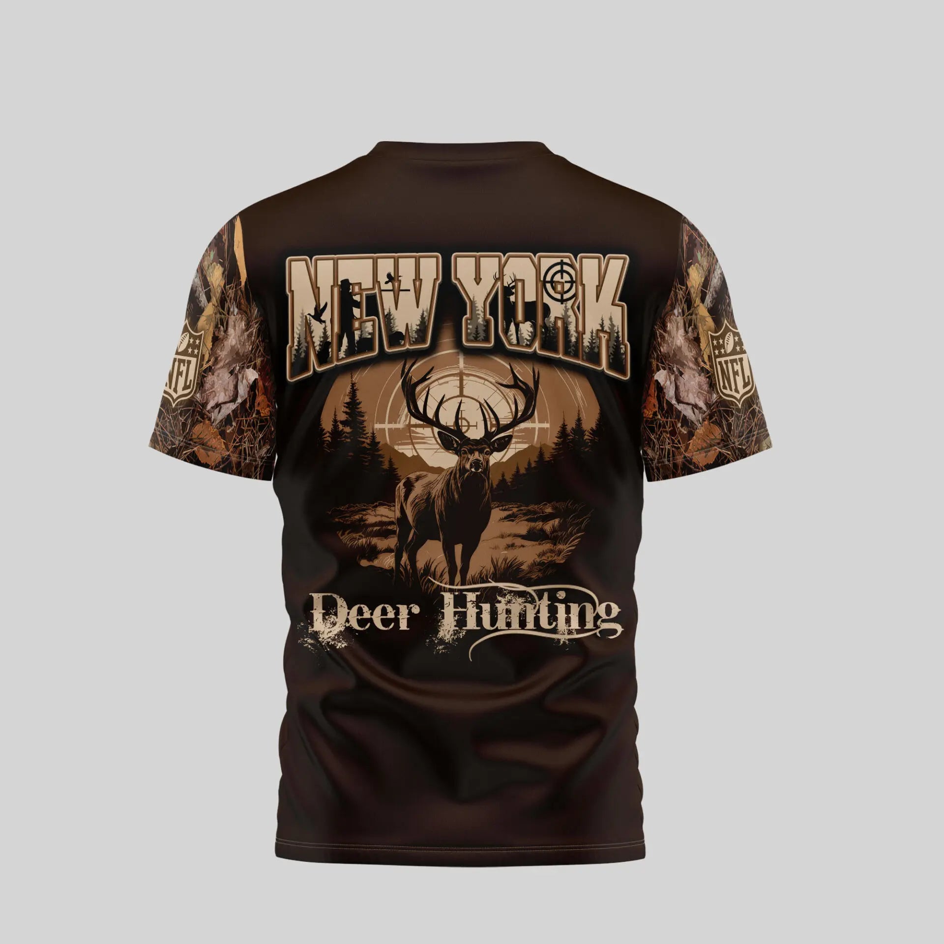 New York Giants | Premium NFL Deer Hunting 3D Shirt TD – HuddleStyle.com - Image 2