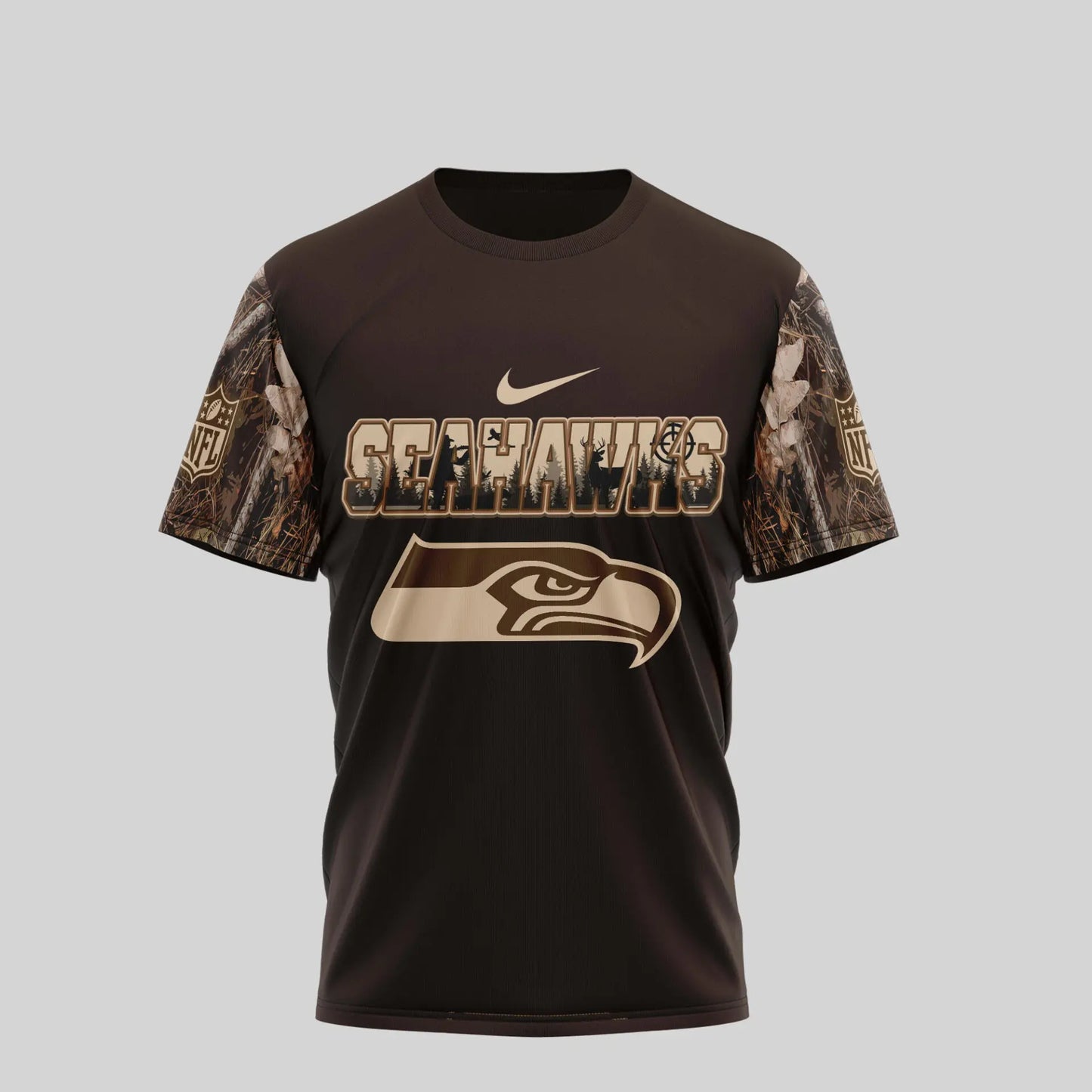 Seattle Seahawks | Premium NFL Deer Hunting 3D Shirt TD – HuddleStyle.com - Image 3