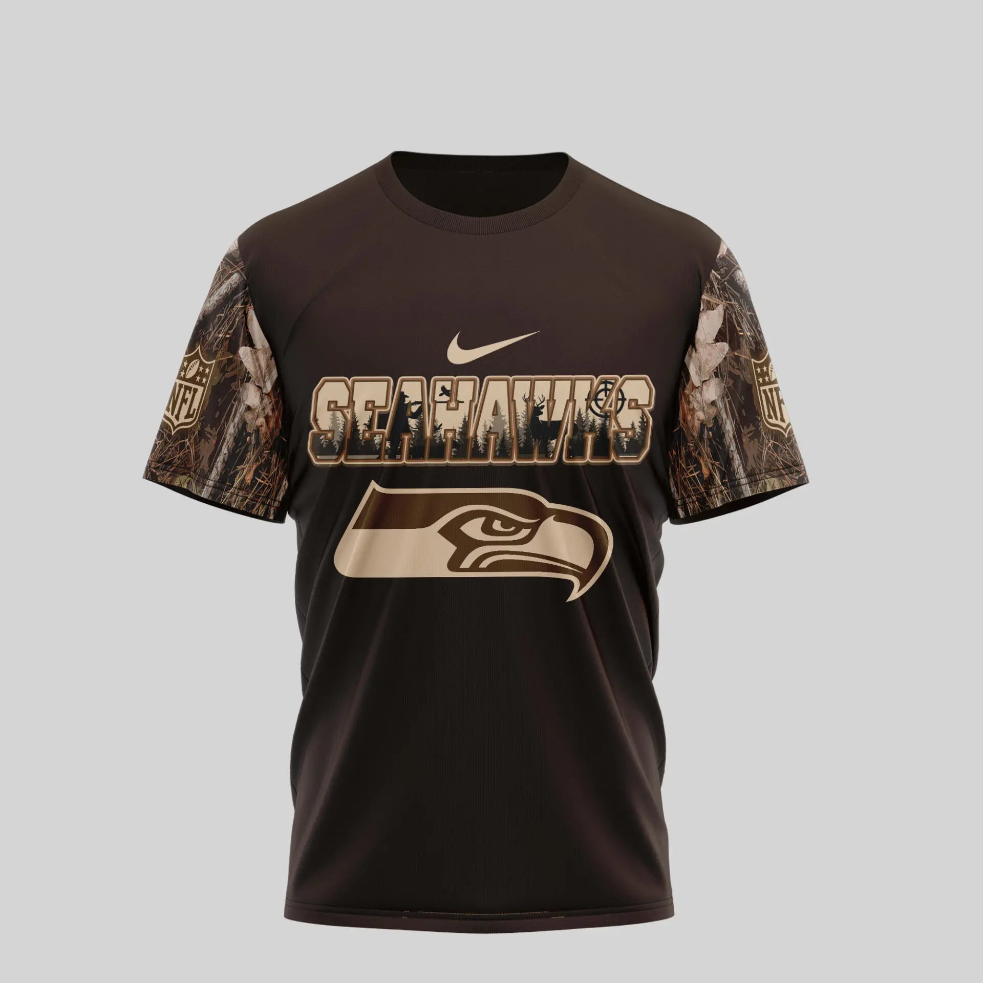 Seattle Seahawks | Premium NFL Deer Hunting 3D Shirt TD – HuddleStyle.com - Image 3