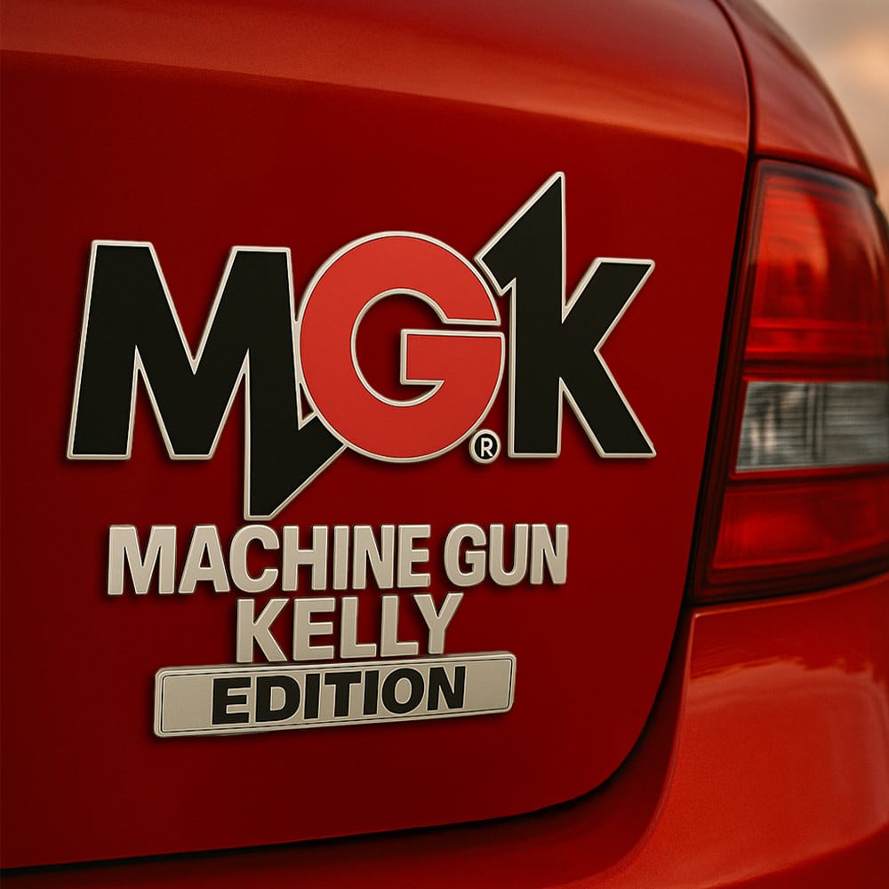 Premium MGK 3D Car Name Badge HI