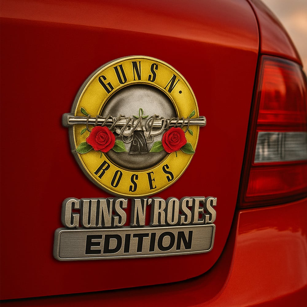 Premium GNR 3D Car Name Badge HI