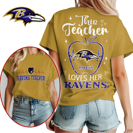 Baltimore Ravens | Premium Teacher Appreciation Month Women Shirt NY – HuddleStyle.com - Main