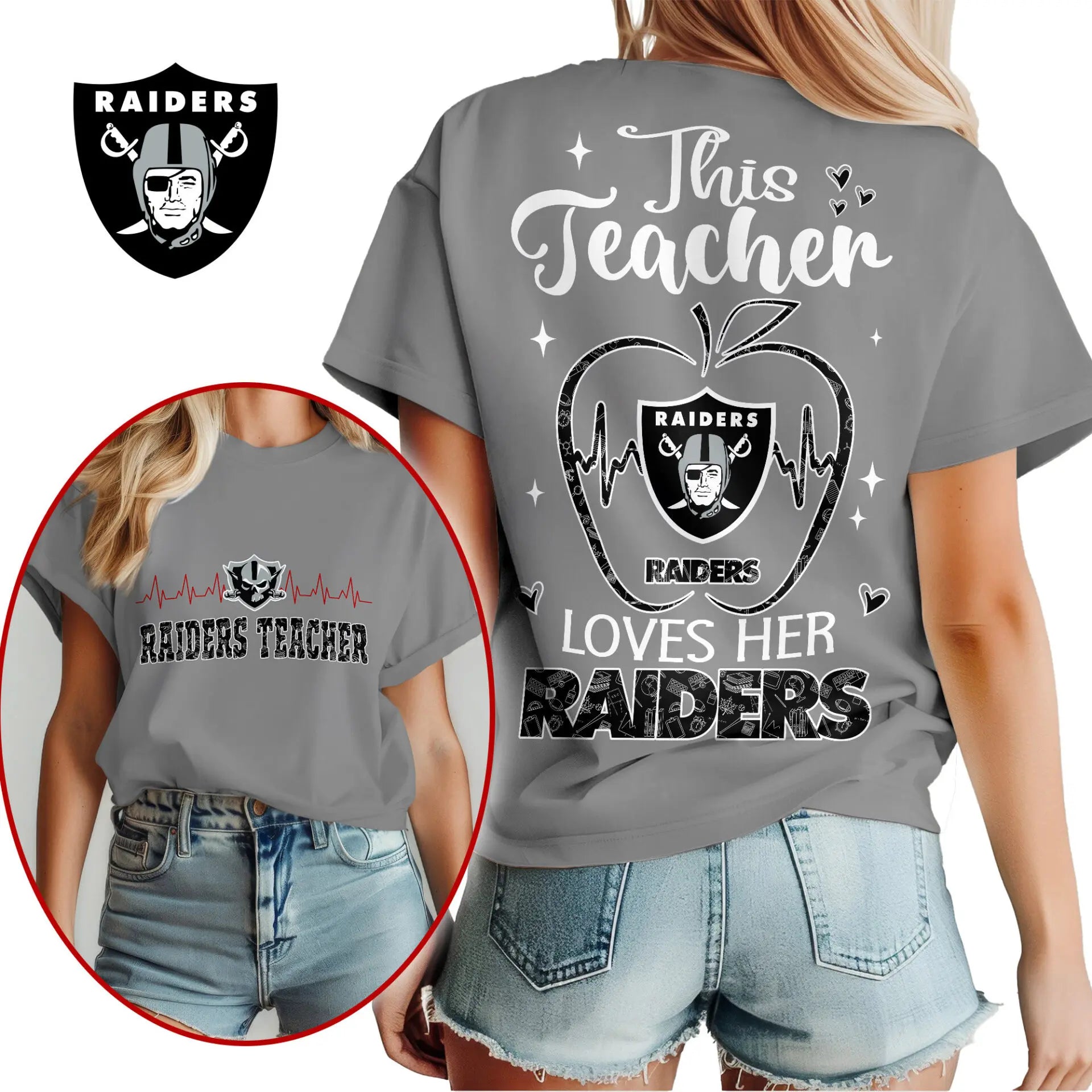 Las Vegas Raiders | Premium Teacher Appreciation Month Women Shirt NY – HuddleStyle.com - Image 3