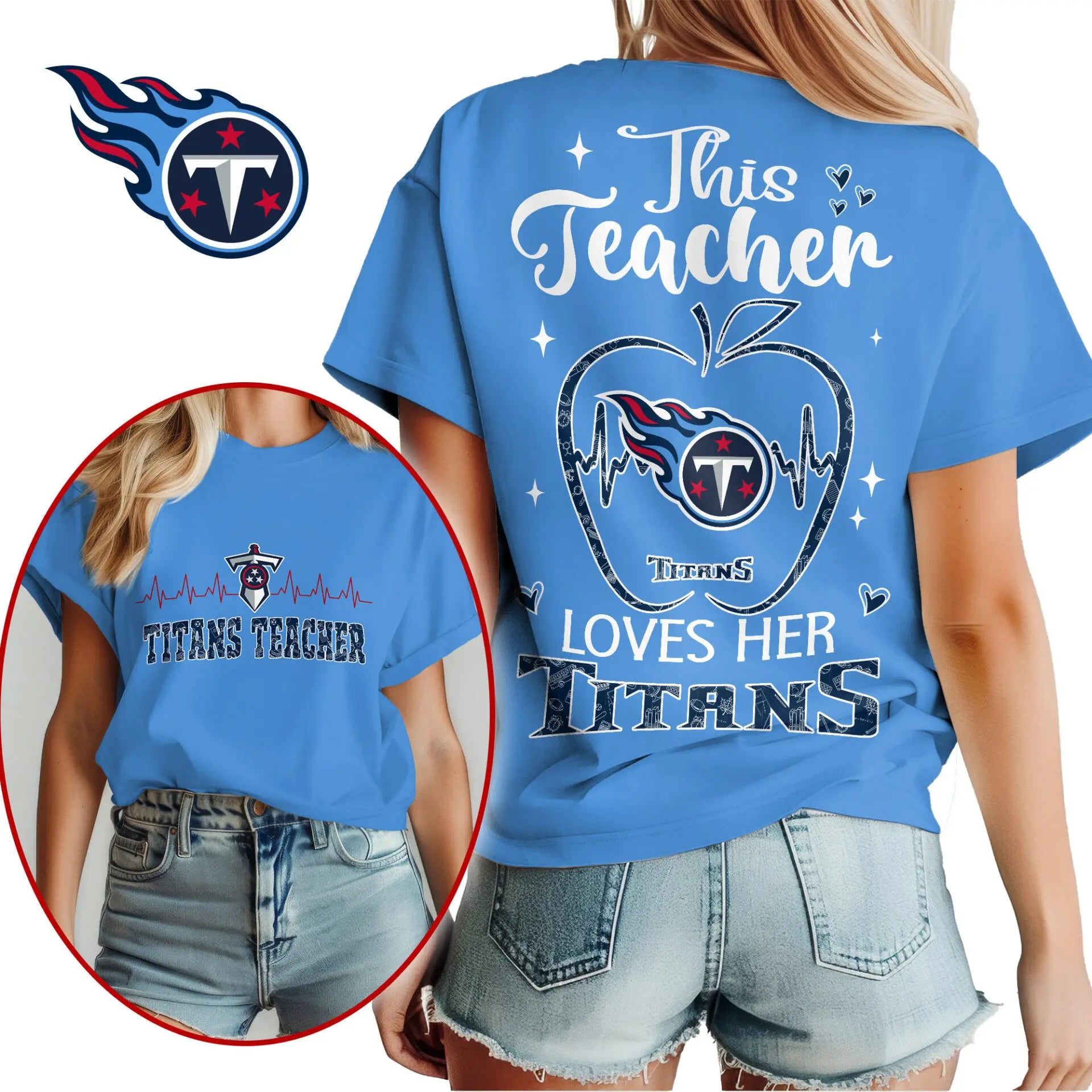 Tennessee Titans | Premium Teacher Appreciation Month Women Shirt NY – HuddleStyle.com - Image 2