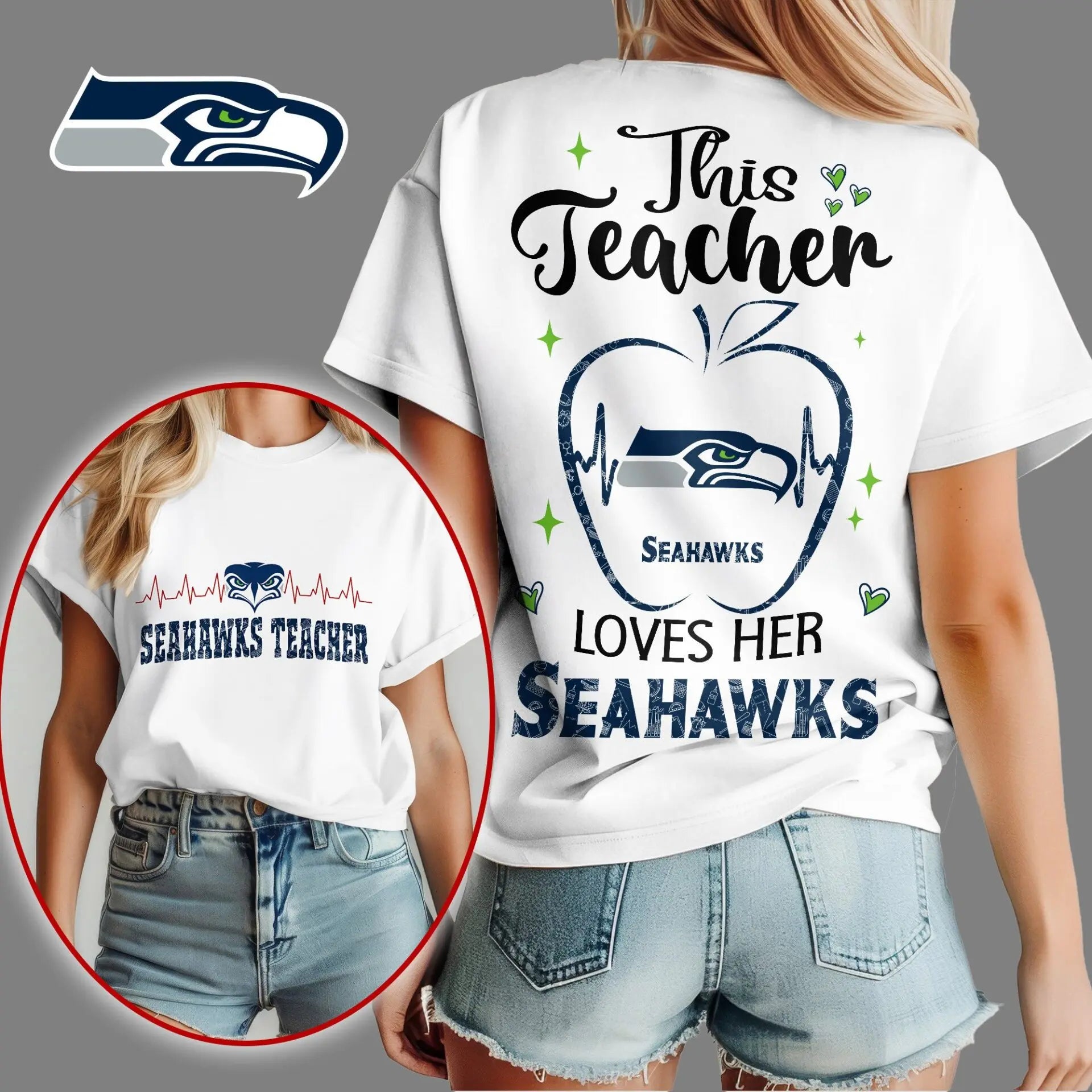 Seattle Seahawks | Premium Teacher Appreciation Month Women Shirt NY – HuddleStyle.com - Image 2