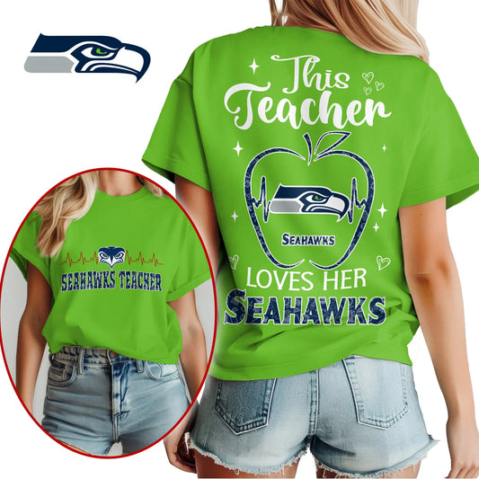 Seattle Seahawks | Premium Teacher Appreciation Month Women Shirt NY – HuddleStyle.com - Main