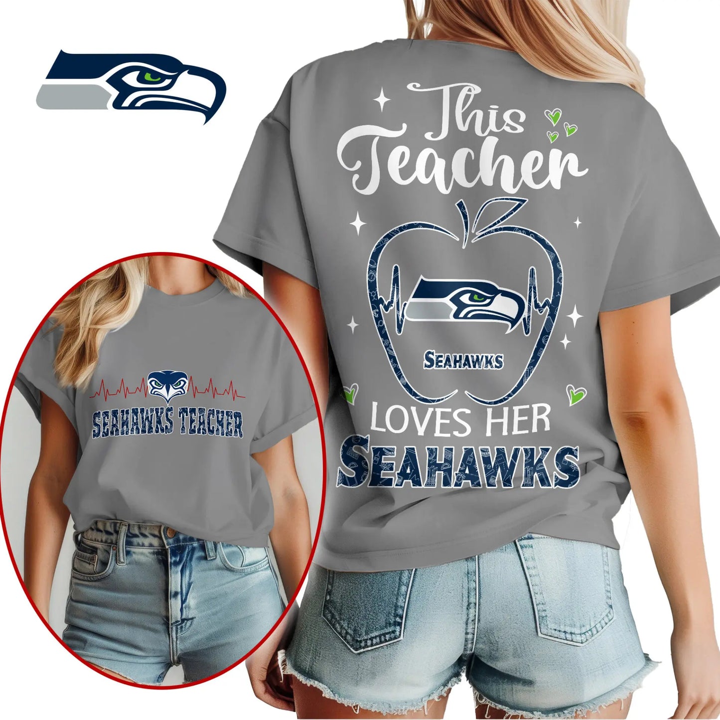 Seattle Seahawks | Premium Teacher Appreciation Month Women Shirt NY – HuddleStyle.com - Image 4