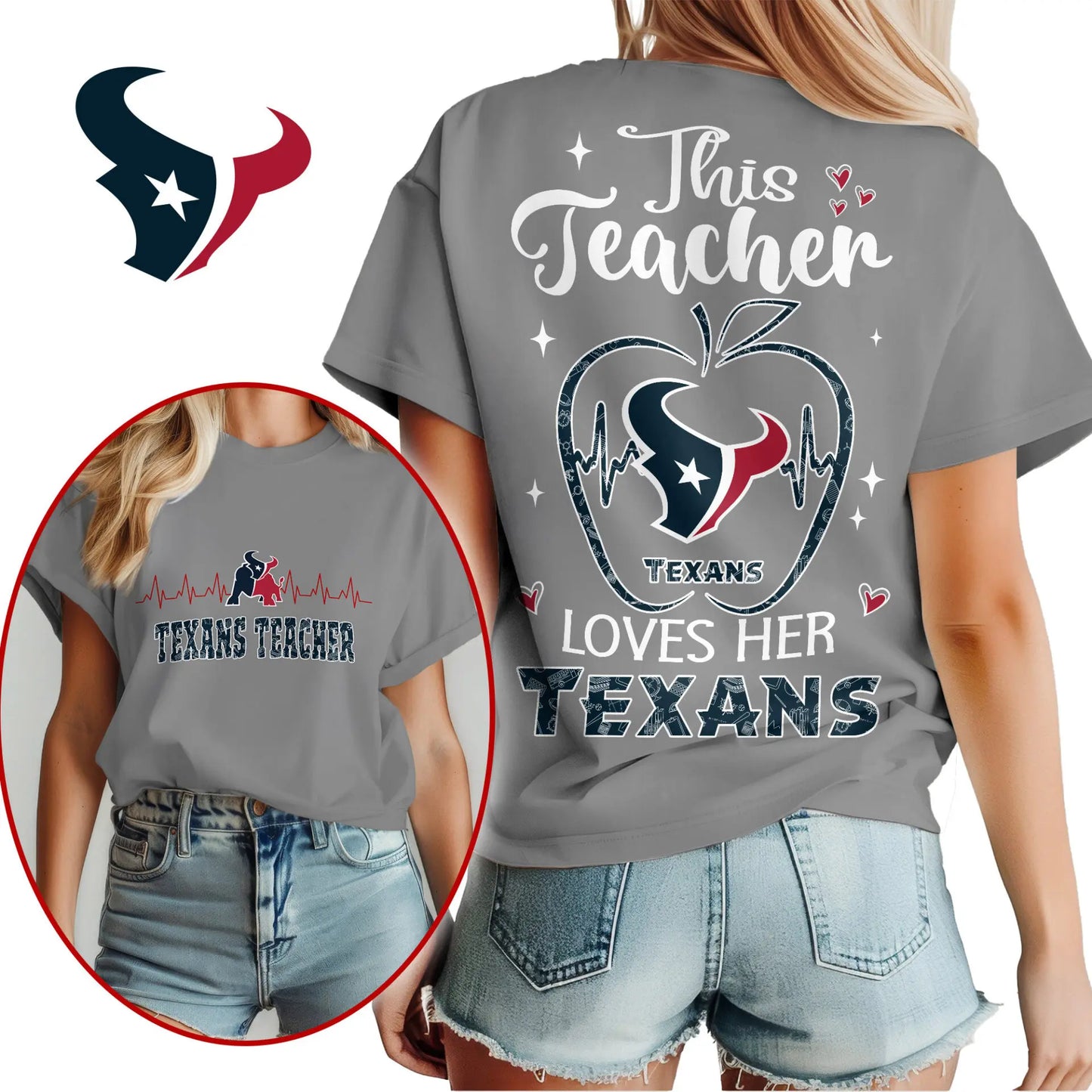 Houston Texans | Premium Teacher Appreciation Month Women Shirt NY – HuddleStyle.com - Image 2
