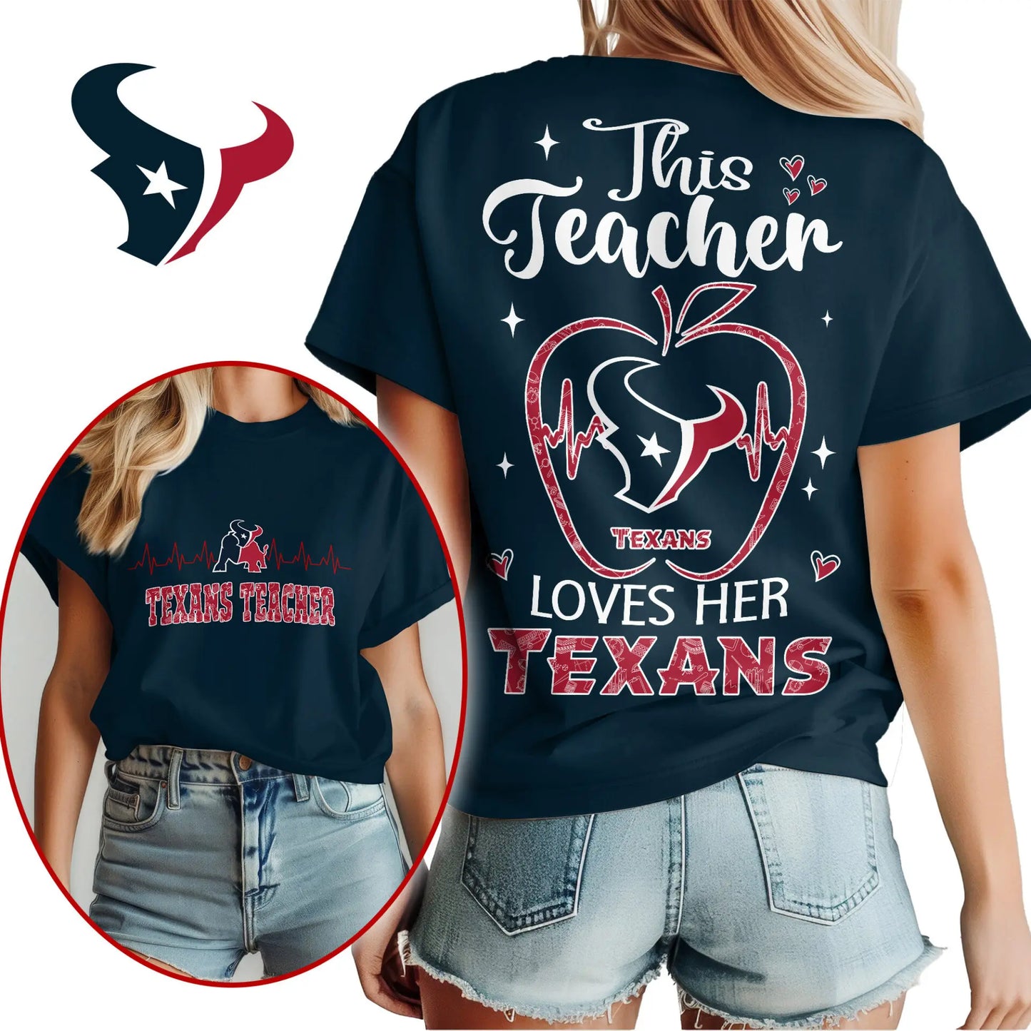 Houston Texans | Premium Teacher Appreciation Month Women Shirt NY – HuddleStyle.com - Image 5