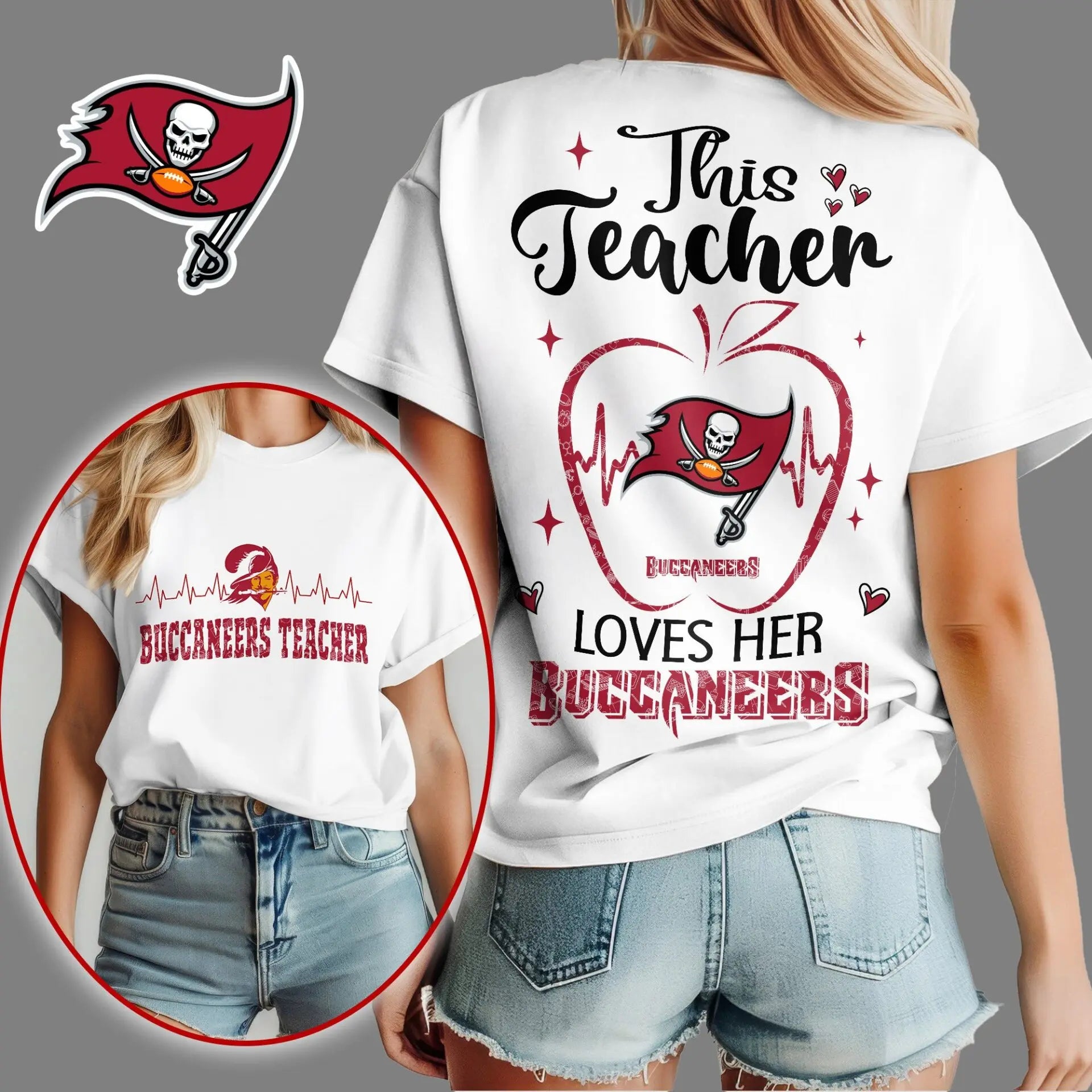 Tampa Bay Buccaneers | Premium Teacher Appreciation Month Women Shirt NY – HuddleStyle.com - Main