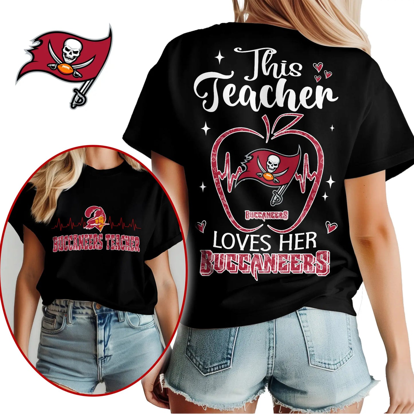 Tampa Bay Buccaneers | Premium Teacher Appreciation Month Women Shirt NY – HuddleStyle.com - Image 3