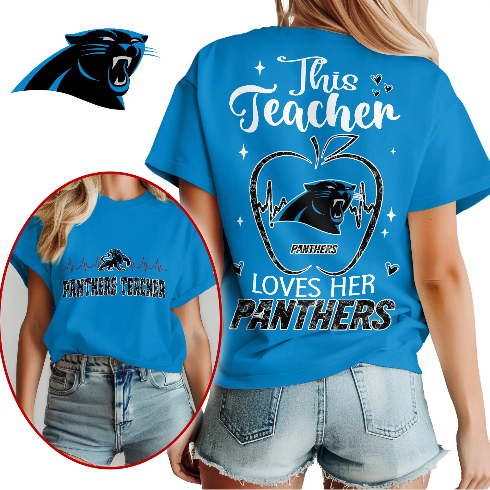 Carolina Panthers | Premium Teacher Appreciation Month Women Shirt NY – HuddleStyle.com - Image 3