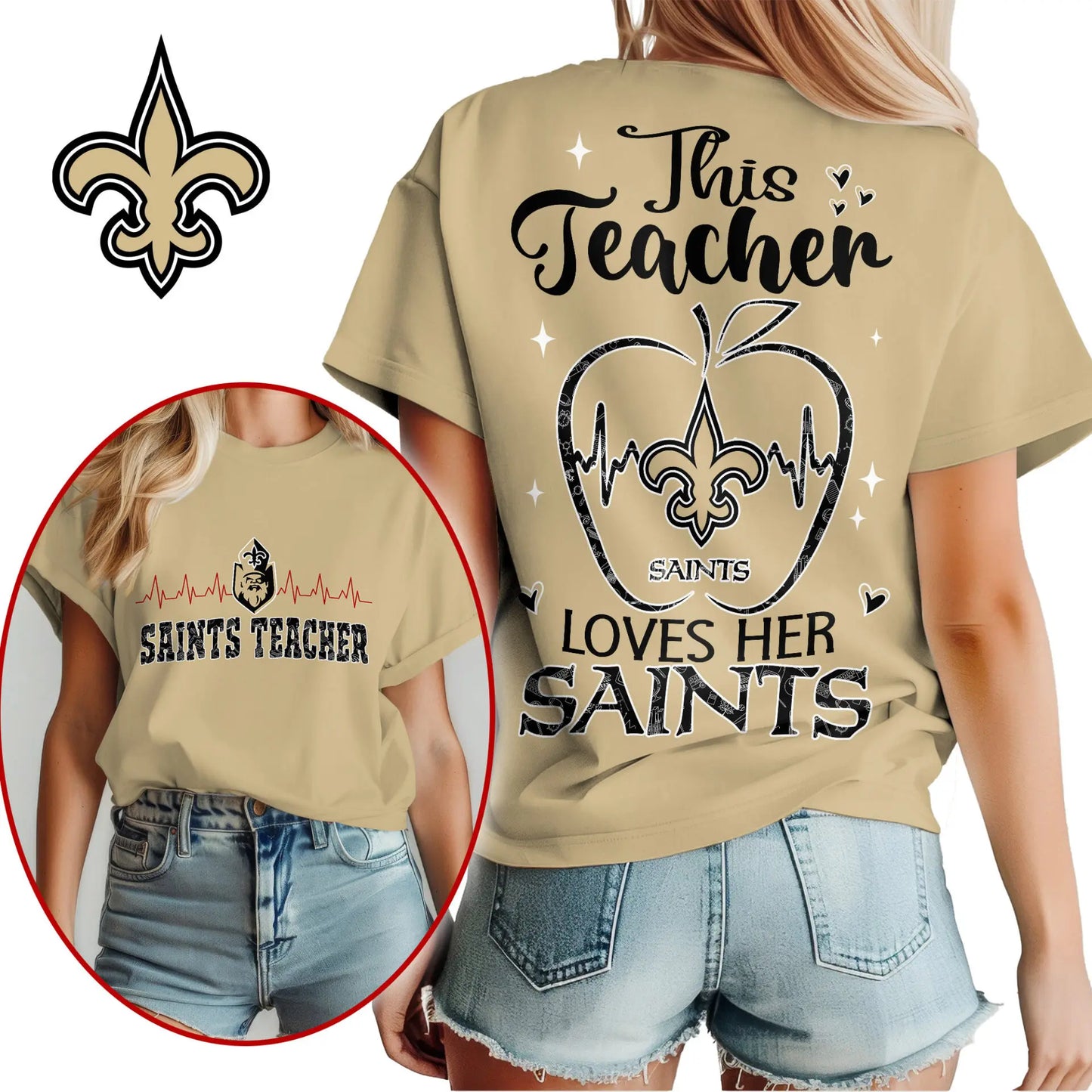 New Orleans Saints | Premium Teacher Appreciation Month Women Shirt NY – HuddleStyle.com - Image 4