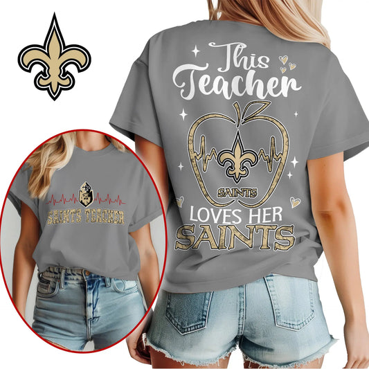 New Orleans Saints | Premium Teacher Appreciation Month Women Shirt NY – HuddleStyle.com - Main