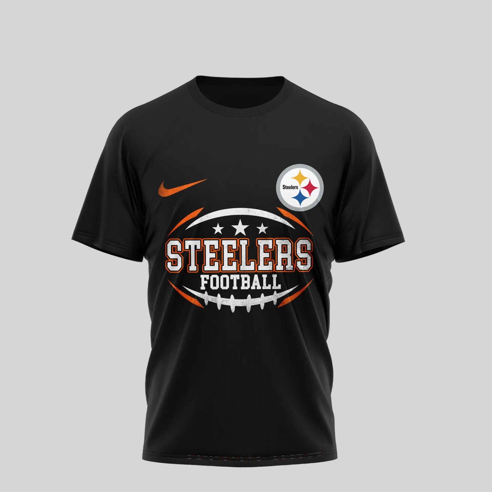 Pittsburgh Steelers | Premium NFL Harley Davidson 3D Shirt TD – HuddleStyle.com - Image 3