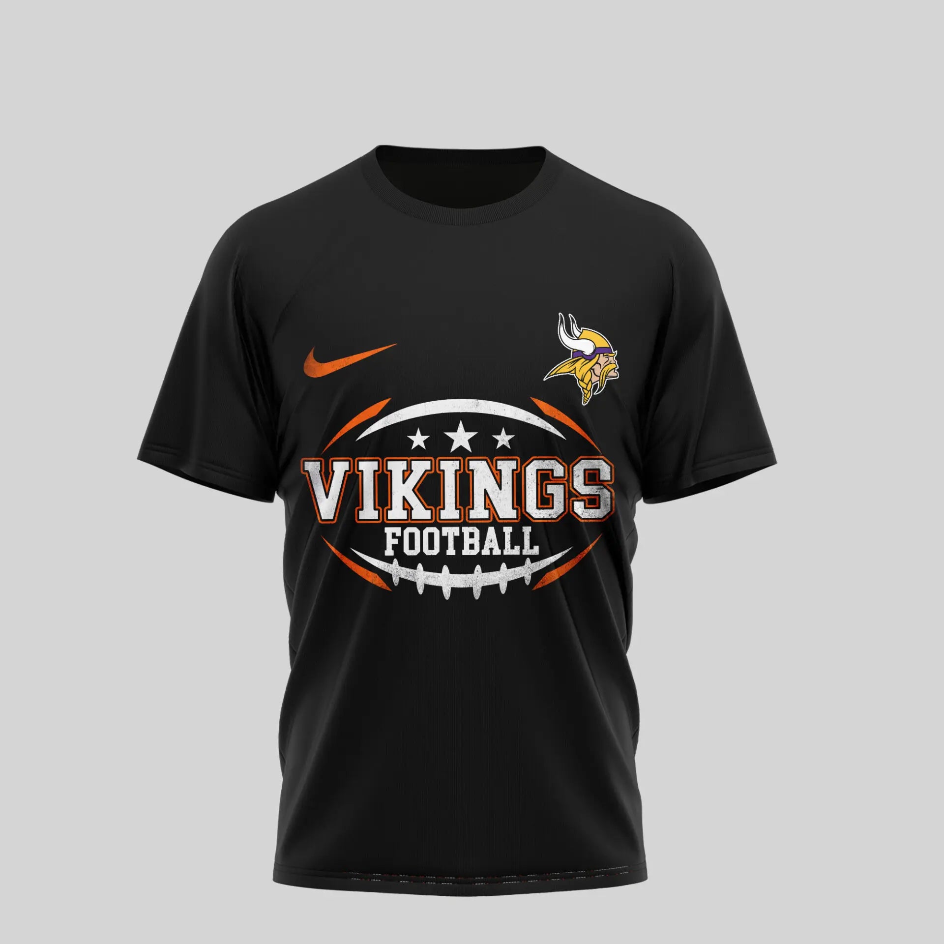 Minnesota Vikings | Premium NFL Harley Davidson 3D Shirt TD – HuddleStyle.com - Image 3
