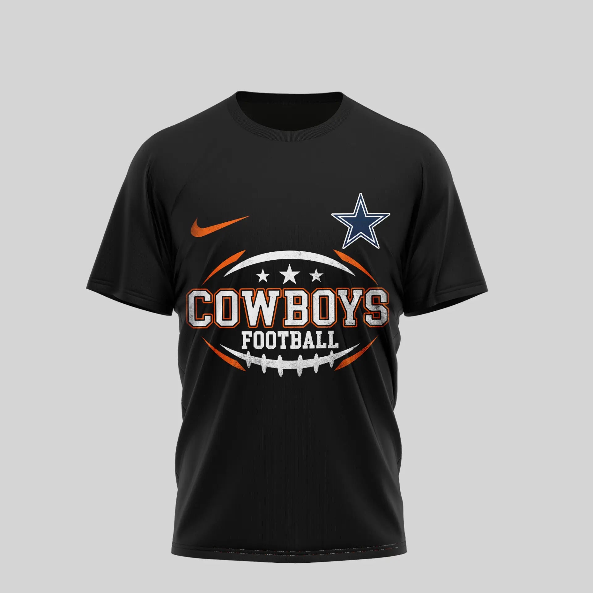 Dallas Cowboys | Premium NFL Harley Davidson 3D Shirt TD – HuddleStyle.com - Image 2
