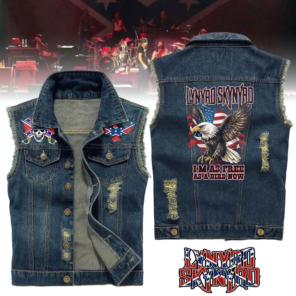 Lynyrd Skynyrd | Premium LNSN Denim Cowboy Vest TD