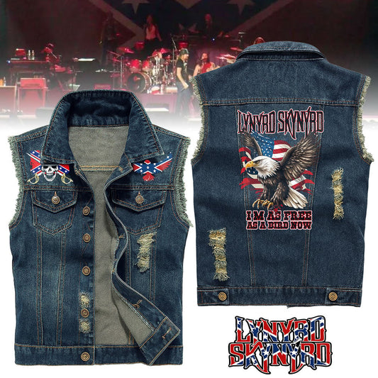 Lynyrd Skynyrd | Premium LNSN Denim Cowboy Vest TD