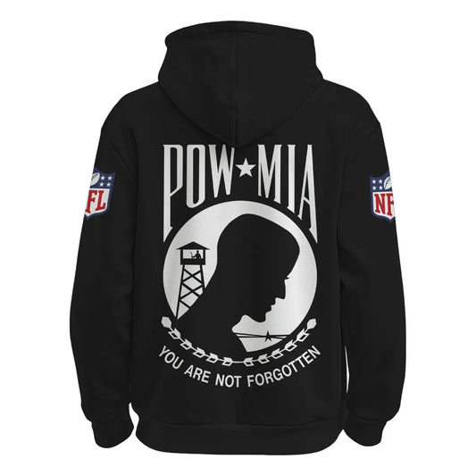 Las Vegas Raiders | Premium NFL Pow Mia Hoodie TD – HuddleStyle.com - Main