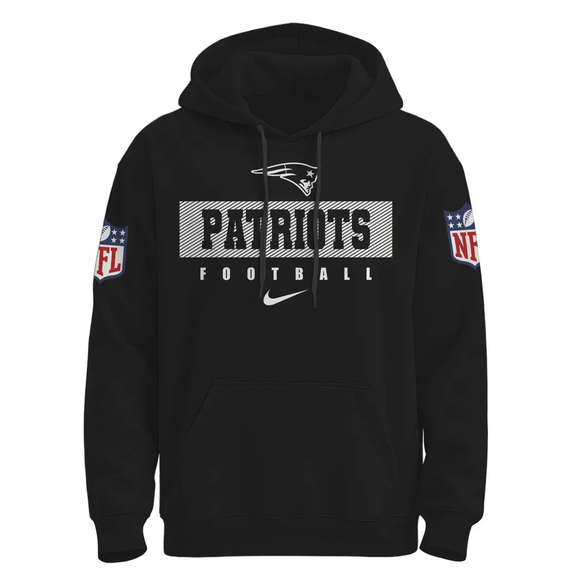 New England Patriots | Premium NFL Pow Mia Hoodie TD – HuddleStyle.com - Image 2