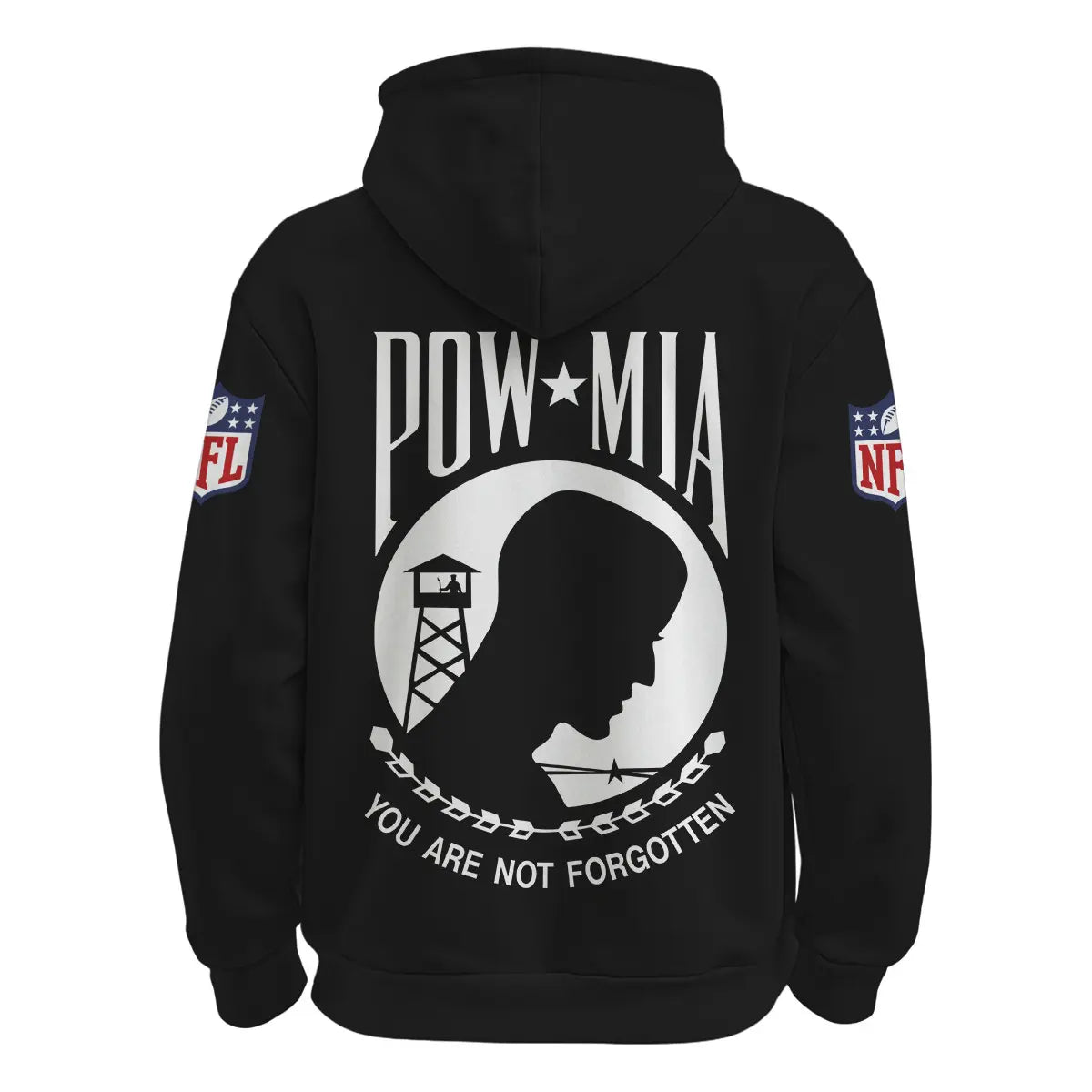 Washington Commanders | Premium NFL Pow Mia Hoodie TD – HuddleStyle.com - Image 2